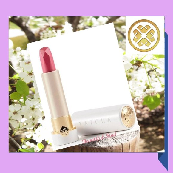TATCHA Sunrise PLUM BLOSSOM 23K Illuminated Lipstick Full Size 3g LIMITED ED NIB - Picture 1 of 5